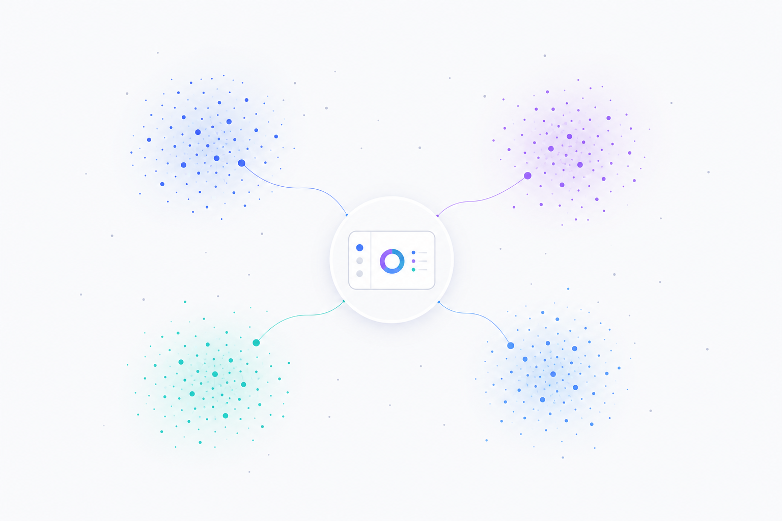 AI marketing dashboard surfacing customer-intent concept clusters from conversation data